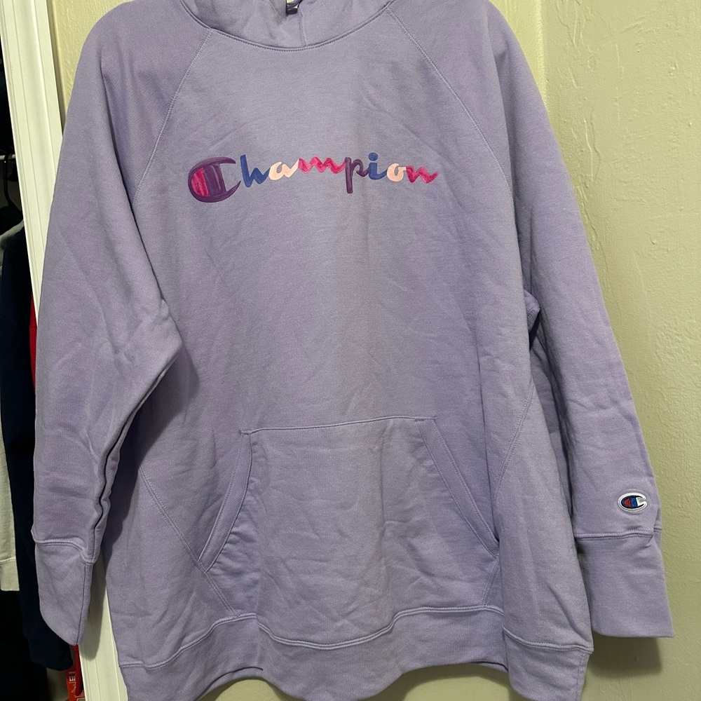 purple champions hoodie
